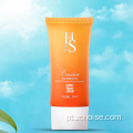 Sunscream natural rotects o tubo da loção para a pele proteção UV